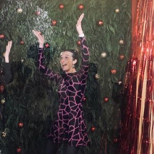 Sweater Dress Animal Print